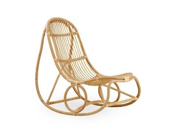 NANNY - Rocking rattan armchair by Sika Design - view 2